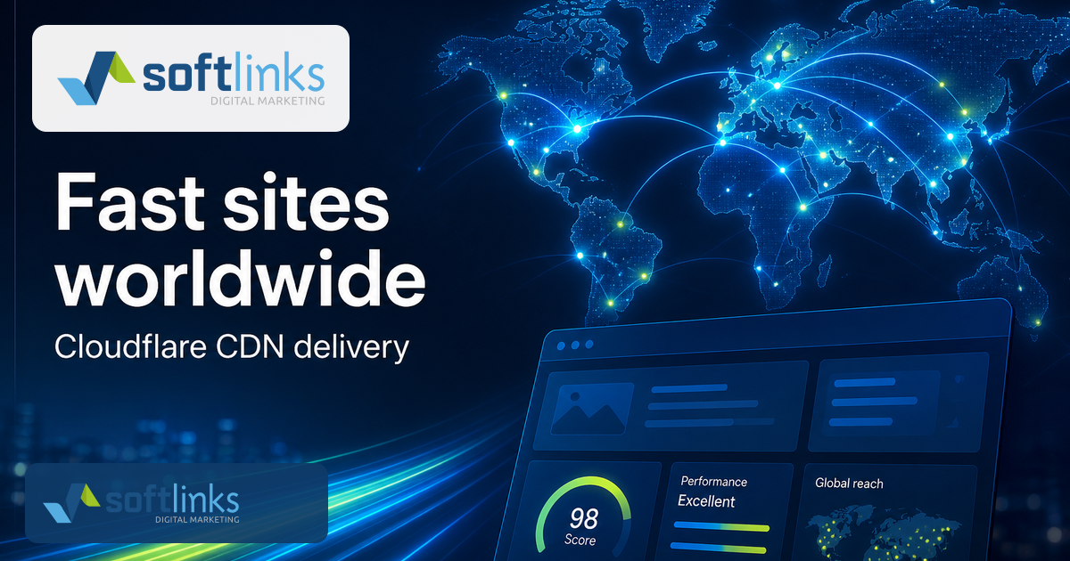 Why Softlinks sites stay fast worldwide
